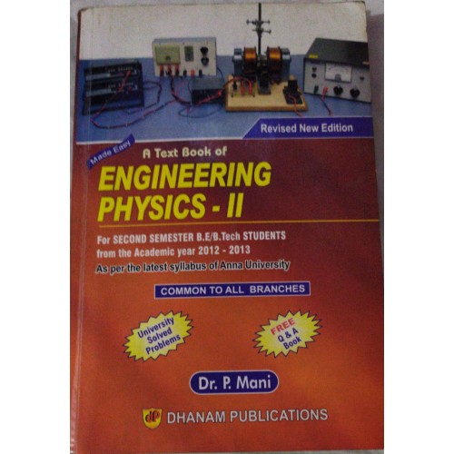 Engineering Physics 2 P Mani